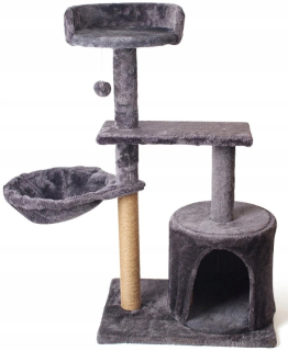 Vysoké škrabadlo, posteľ, škrabadlo, veža HomeCatty 61 - 100 cm